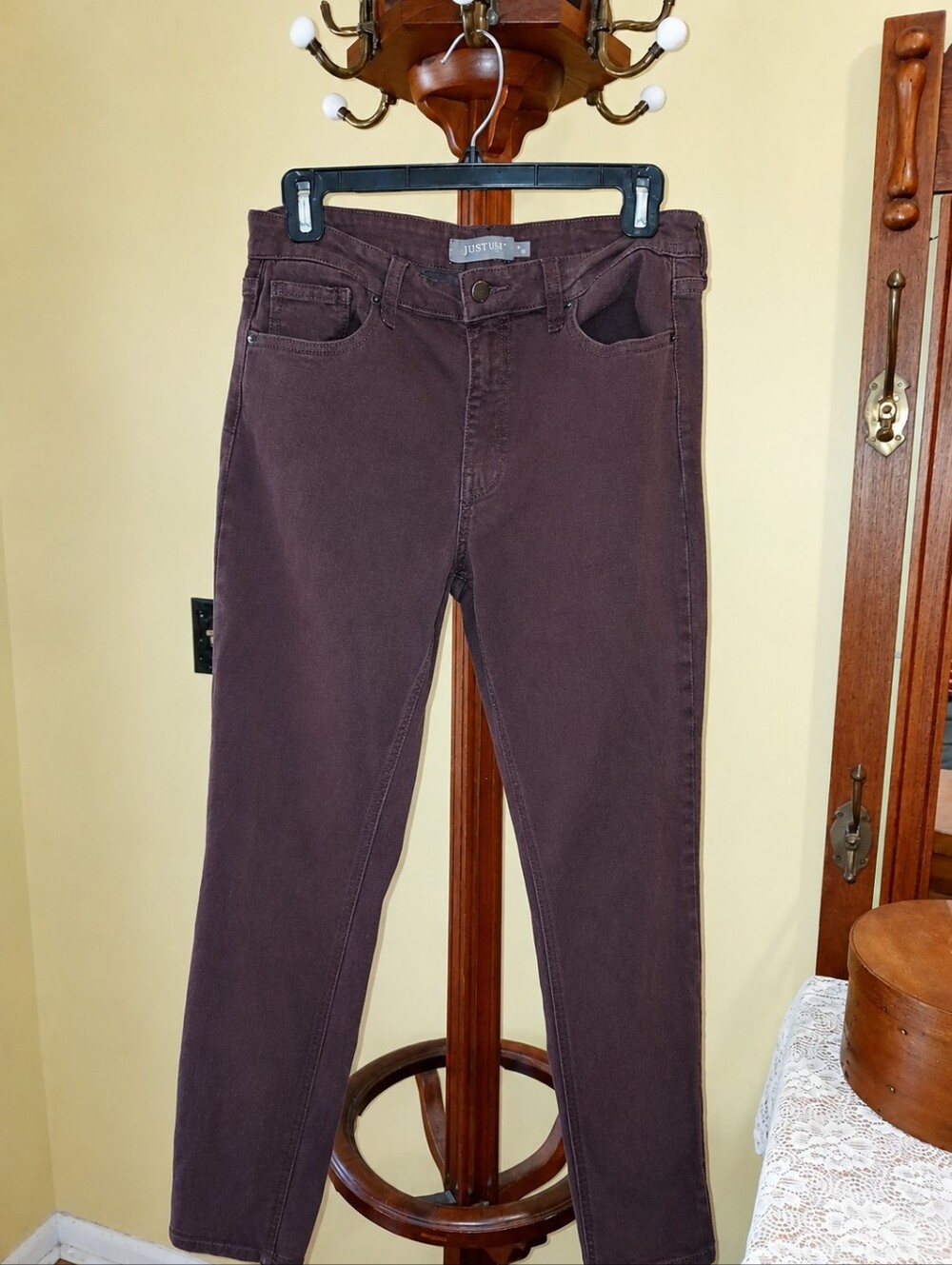 Just USA Espresso Brown Skinny Jeans size 30/10 - Picture 2 of 8